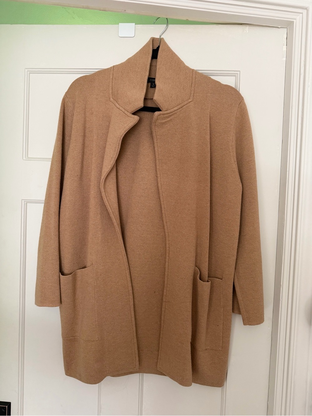 J. Crew Open-Front Women's Cardigan - Camel Brown